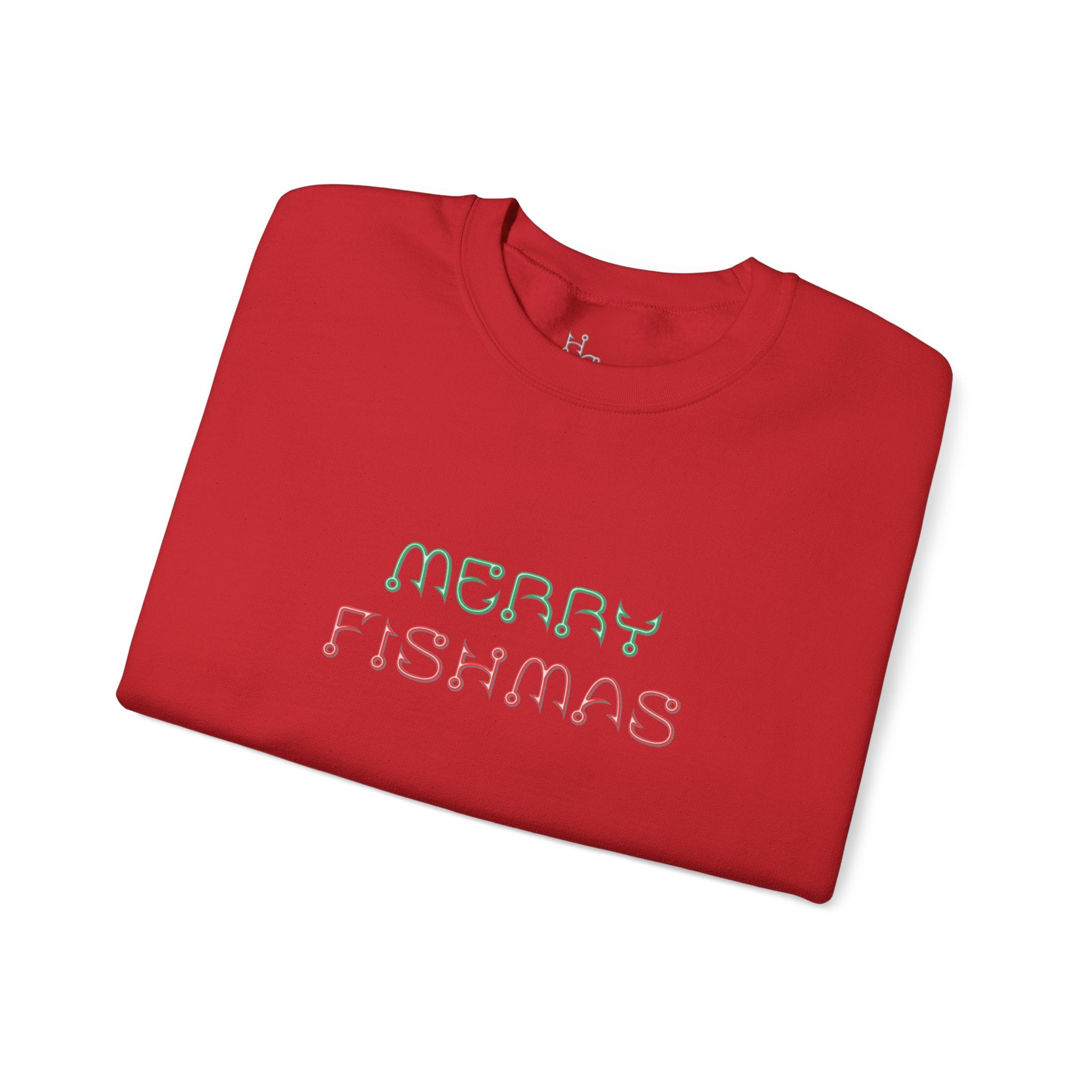 Sweatshirt — "Merry Fishmas" Pastel Holiday Crewneck