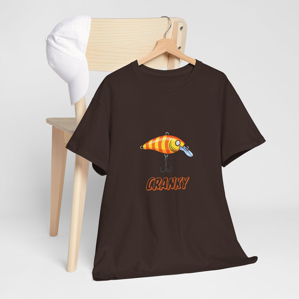 Fishing Lure 'Cranky' T-Shirt — Angler Graphic Tee for Fishermen & Outdoors
