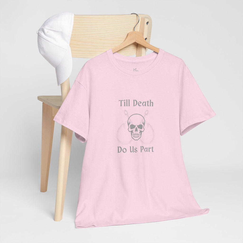 "Till Death Do Us Part" Funny Fishing Softstyle Tee — Gift for Anglers