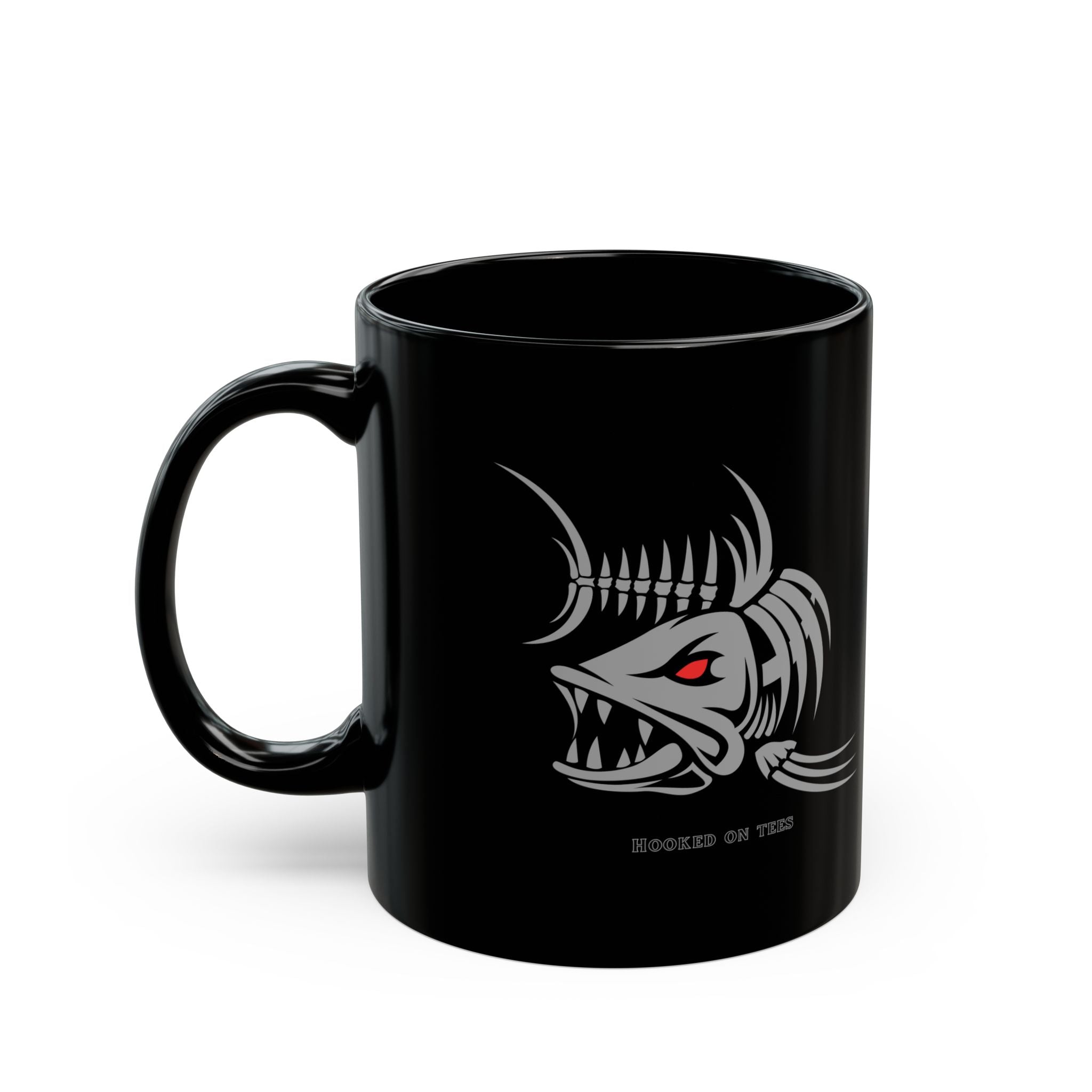 "Fishing University Alumni" Black Mug - Perfect for Anglers and Outdoor Enthusiasts