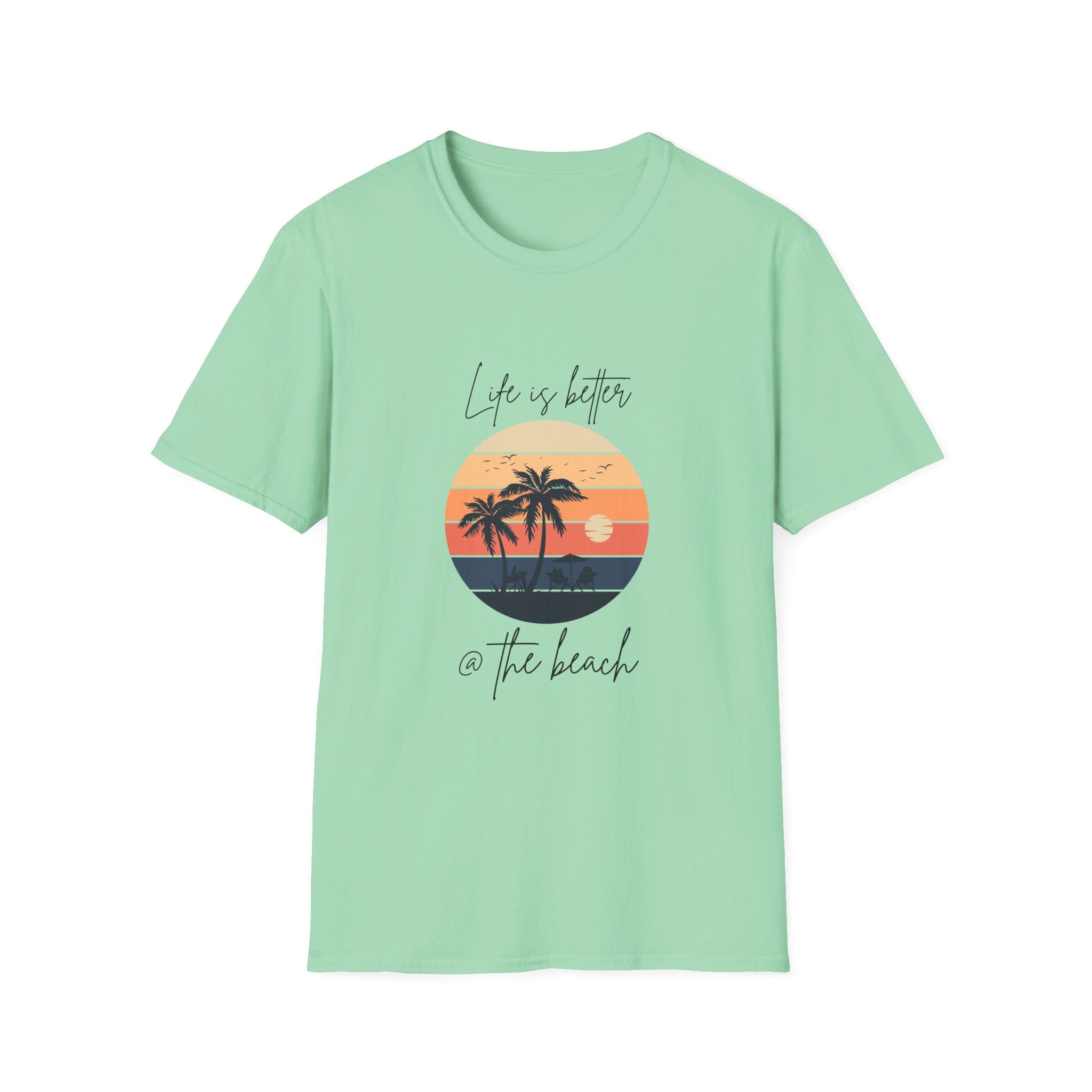 Life is Better @ The Beach Unisex Softstyle T-Shirt