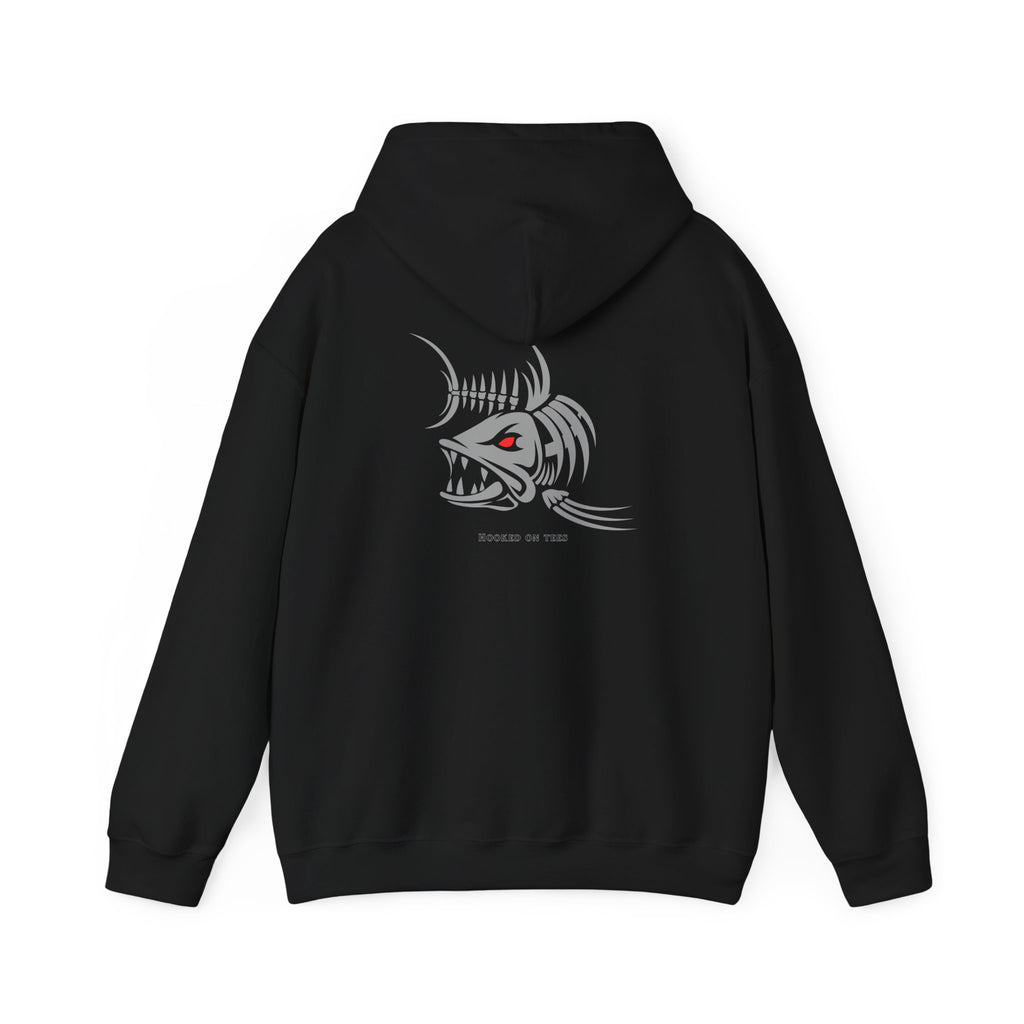 "Fishing University" Unisex Heavy Blend Hoodie - Fun Design for Fishermen