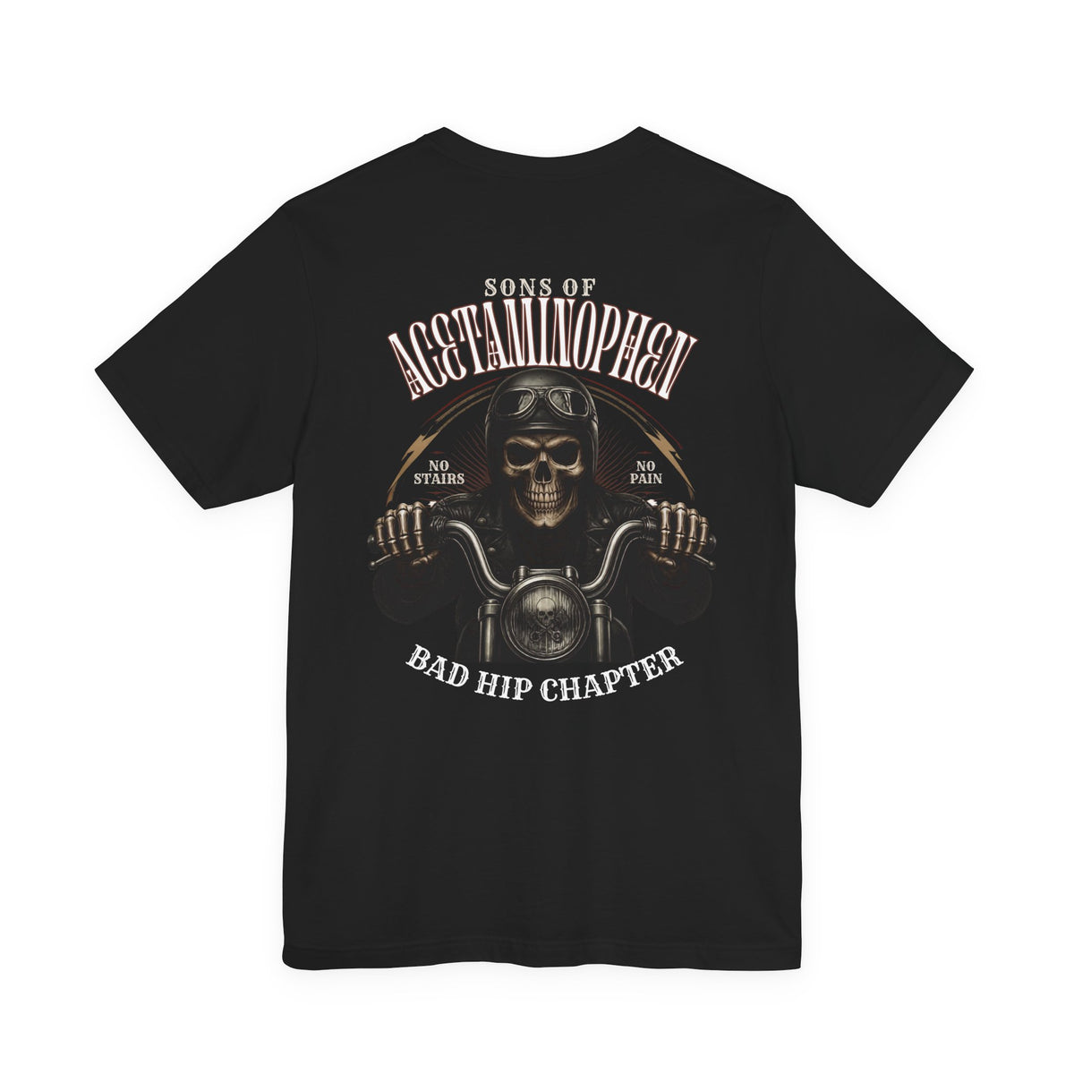 Skull Biker Tee — "Sons of Acetaminophen" Motorcycle T‑Shirt