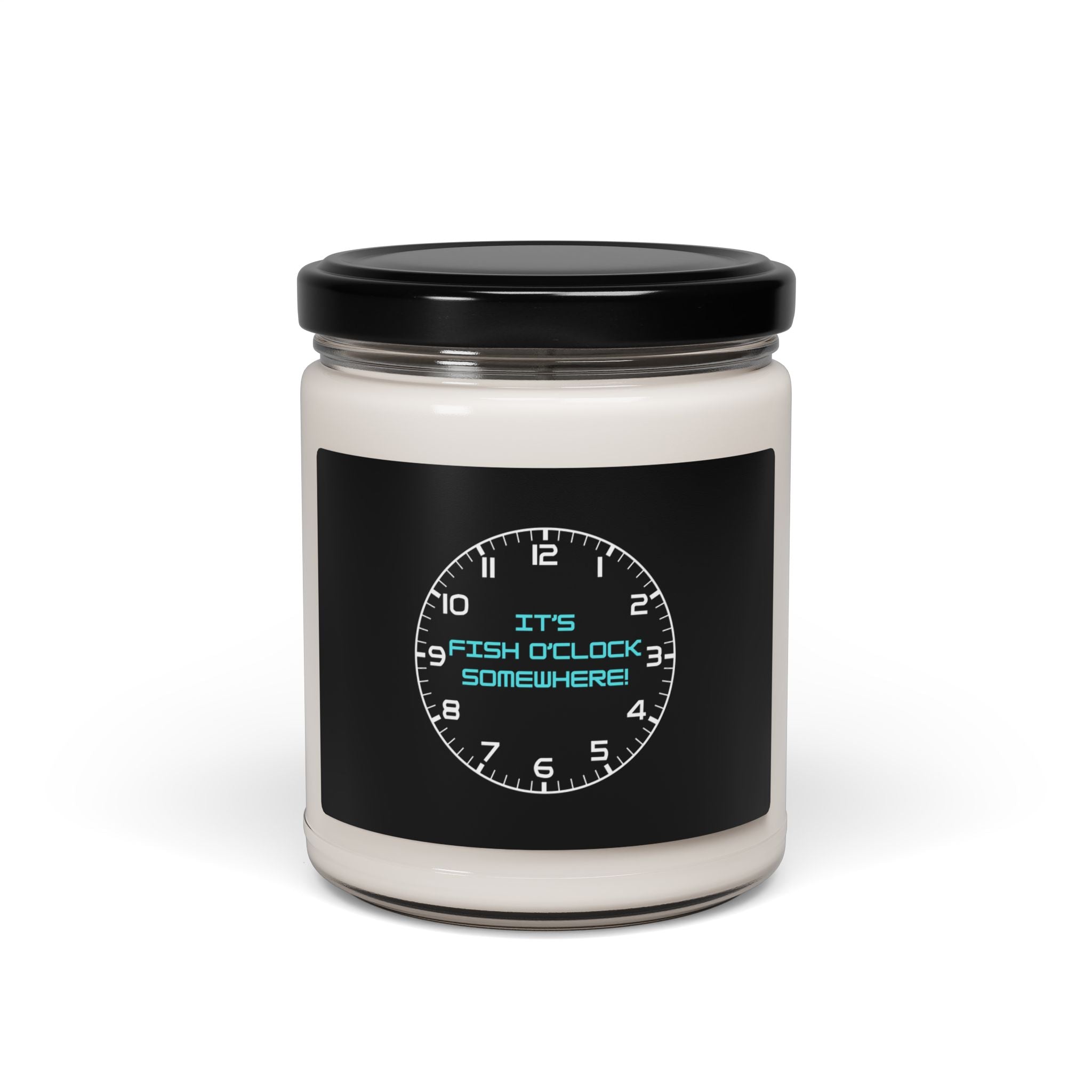 "It's Fish O'Clock Somewhere!" Scented Soy Candle - 9oz - Perfect for Relaxation and Celebrations
