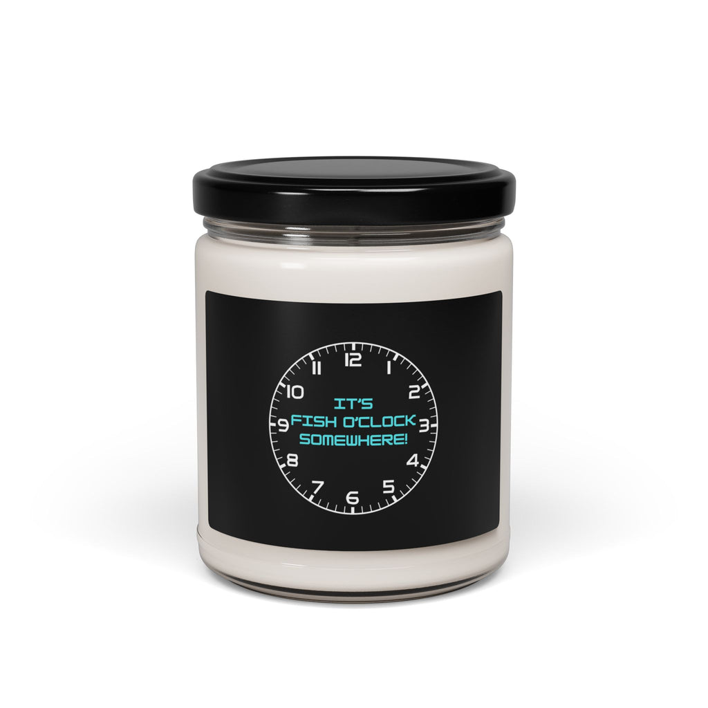 "It's Fish O'Clock Somewhere!" Scented Soy Candle - 9oz - Perfect for Relaxation and Celebrations