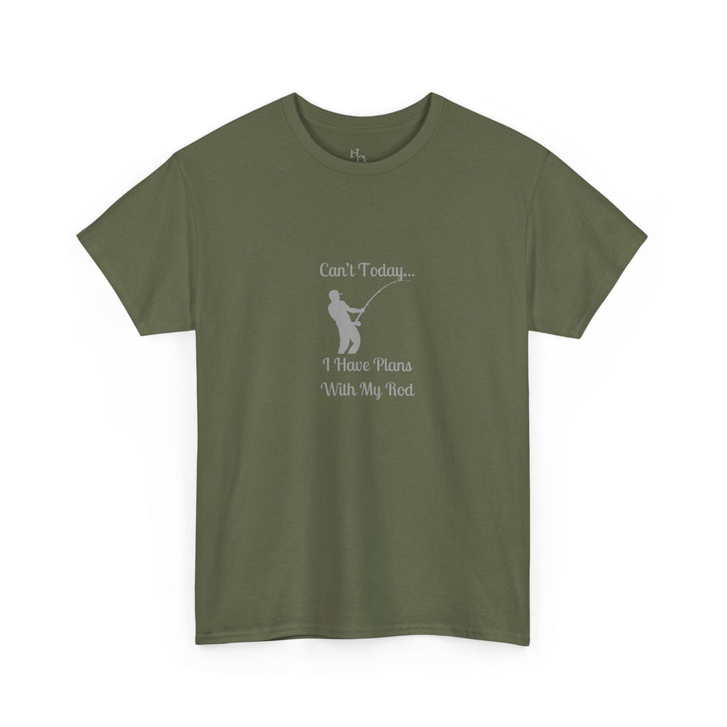 "Can't Today...I Have Plans With My Rod" Funny Fishing Softstyle Tee — Gift for Anglers