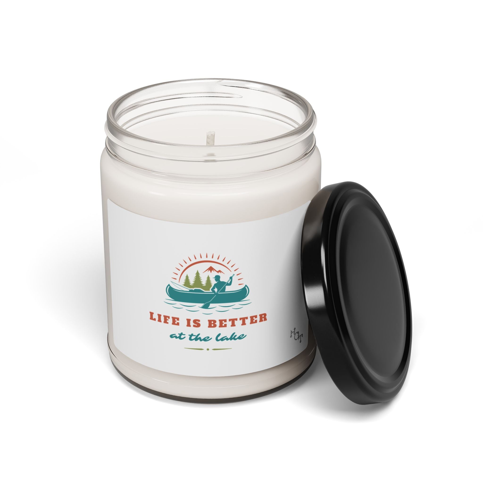 Lake Life Scented Soy Candle — “Life Is Better at the Lake” 9oz