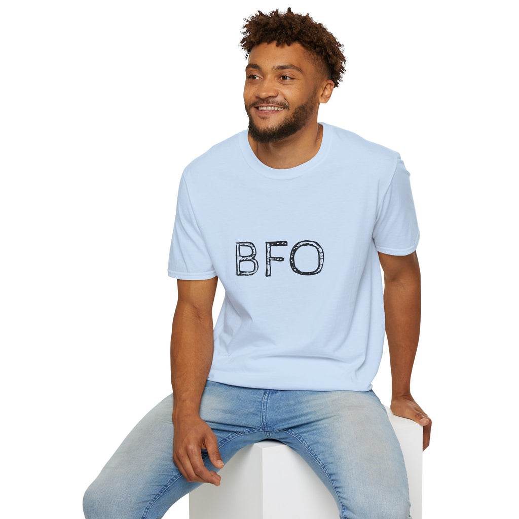 "BFO: Boat Flips Only" Unisex Softstyle T-Shirt - Perfect for Fishing Enthusiasts