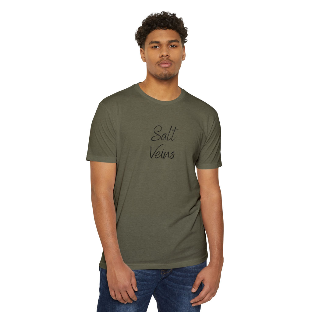 "Salt Veins" Fishing Lifestyle CVC Jersey Tee — Gift for Anglers