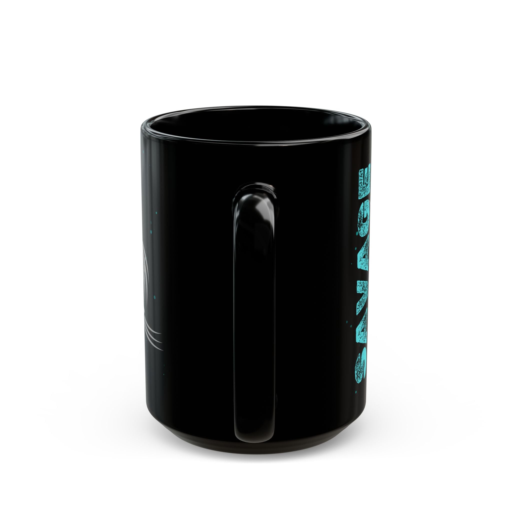 Savage Fish Black Mug – Bold Angler Coffee Cup (11oz/15oz)