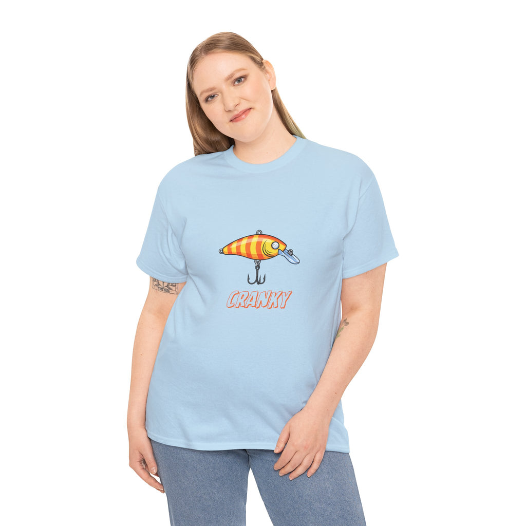 Fishing Lure 'Cranky' T-Shirt — Angler Graphic Tee for Fishermen & Outdoors