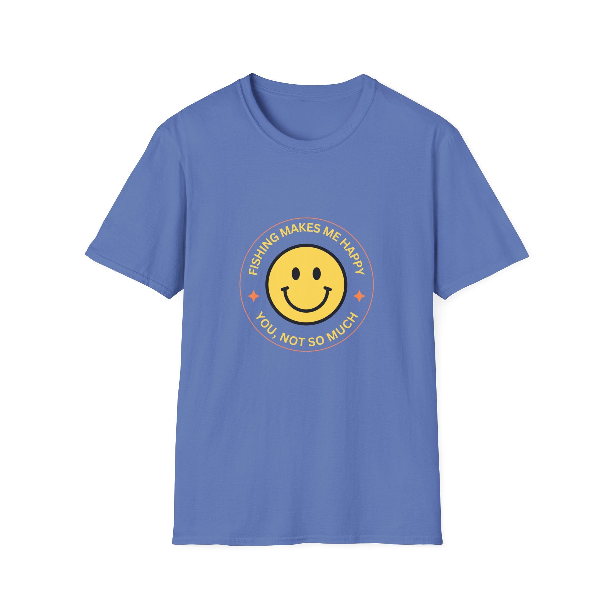 "Fishing Makes Me Happy" Unisex Softstyle T-Shirt