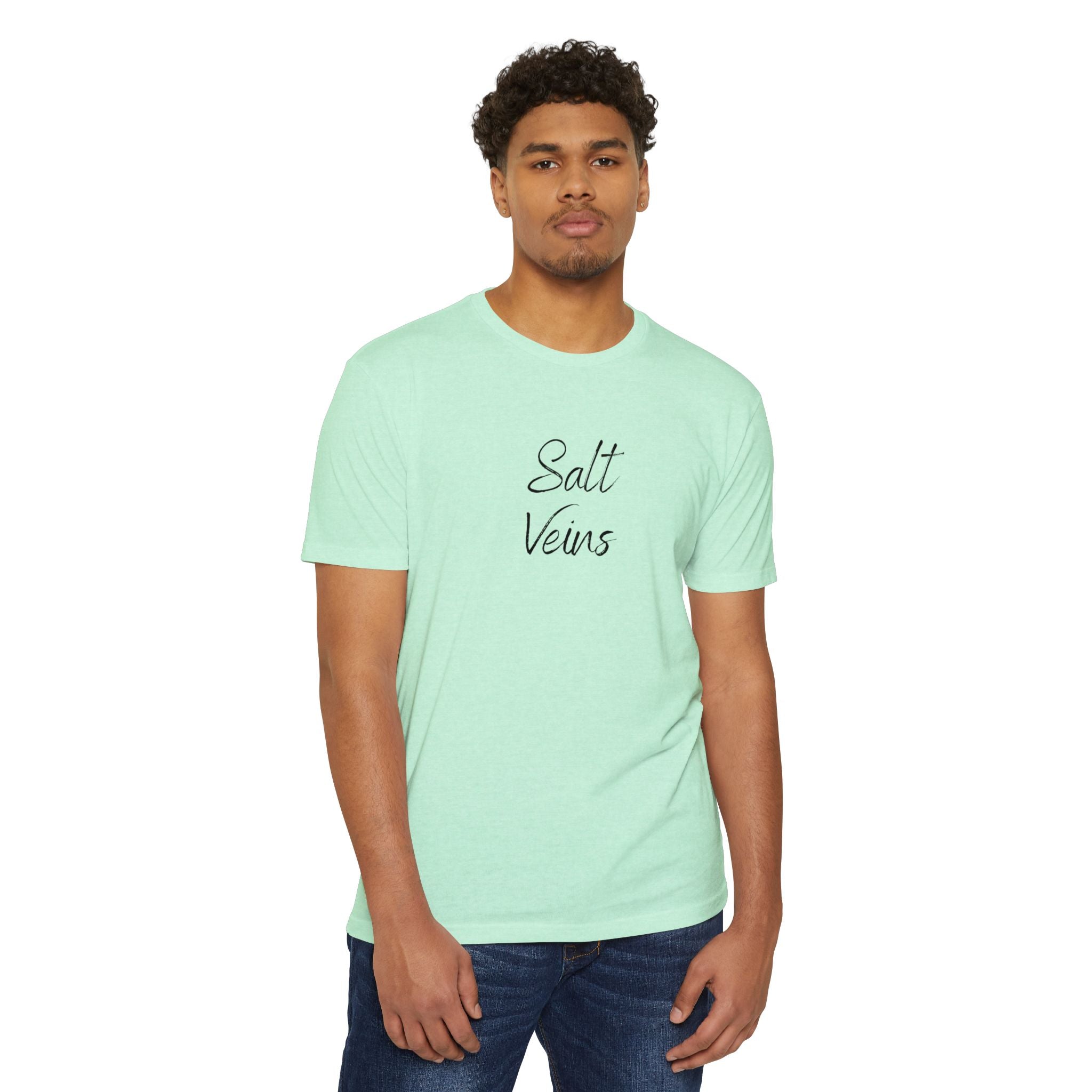 Salt Veins Unisex CVC Jersey T-shirt – Casual Summer Wear