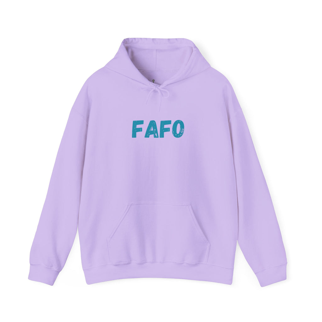"FAFO - Fish Around and Find Out" Shark Unisex Heavy Blend™ Hooded Sweatshirt - Fun & Casual Streetwear