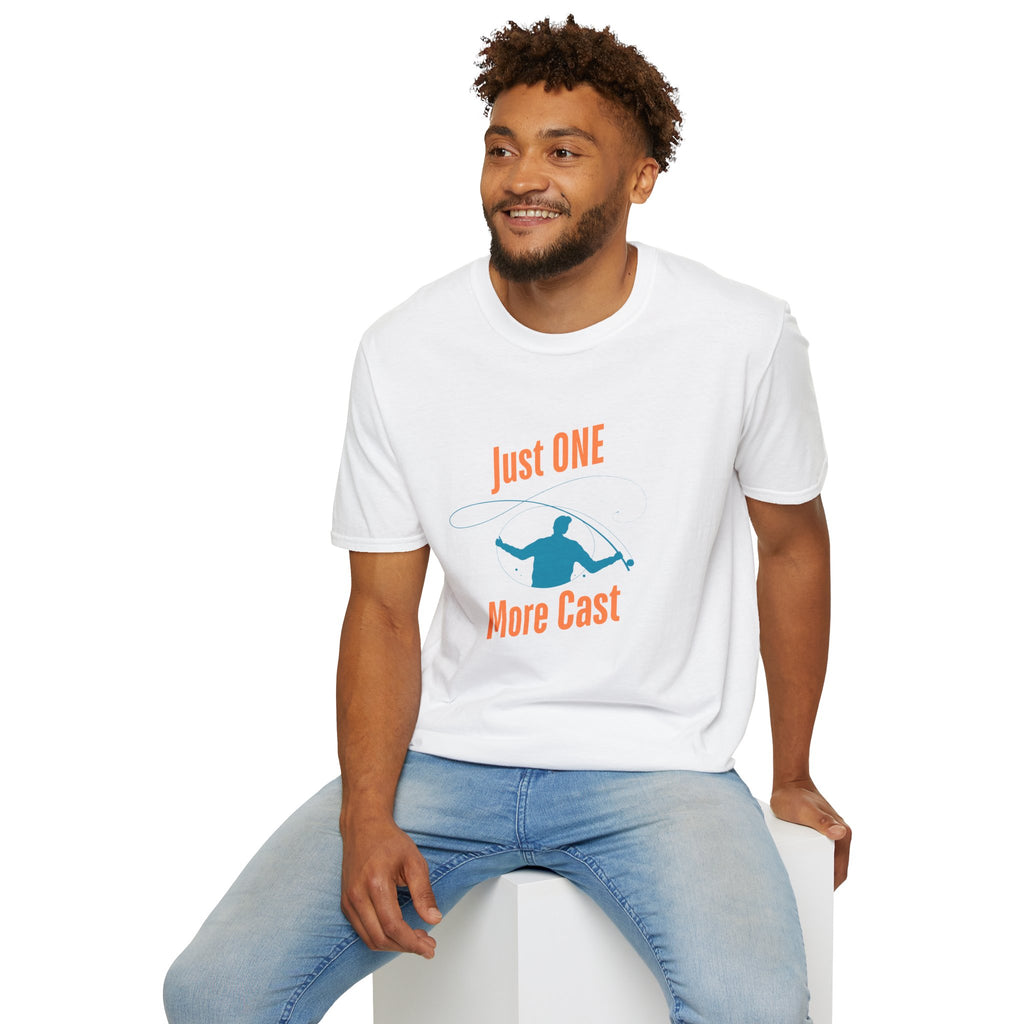 "Just ONE More Cast" Fishing T-Shirt - Unisex Softstyle Tee