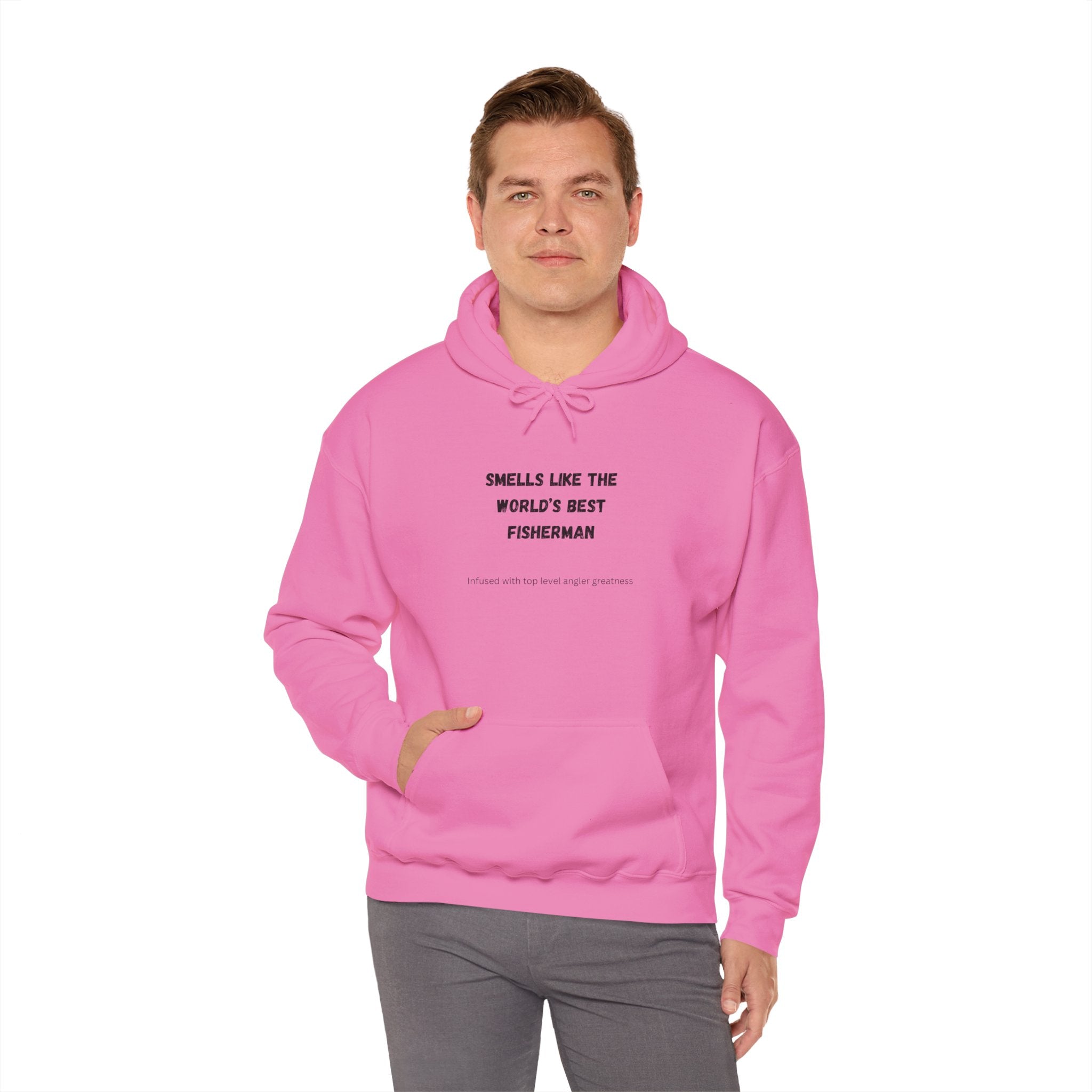 "Smells Like The World's Best Fisherman" Hoodie for Fishing Enthusiasts