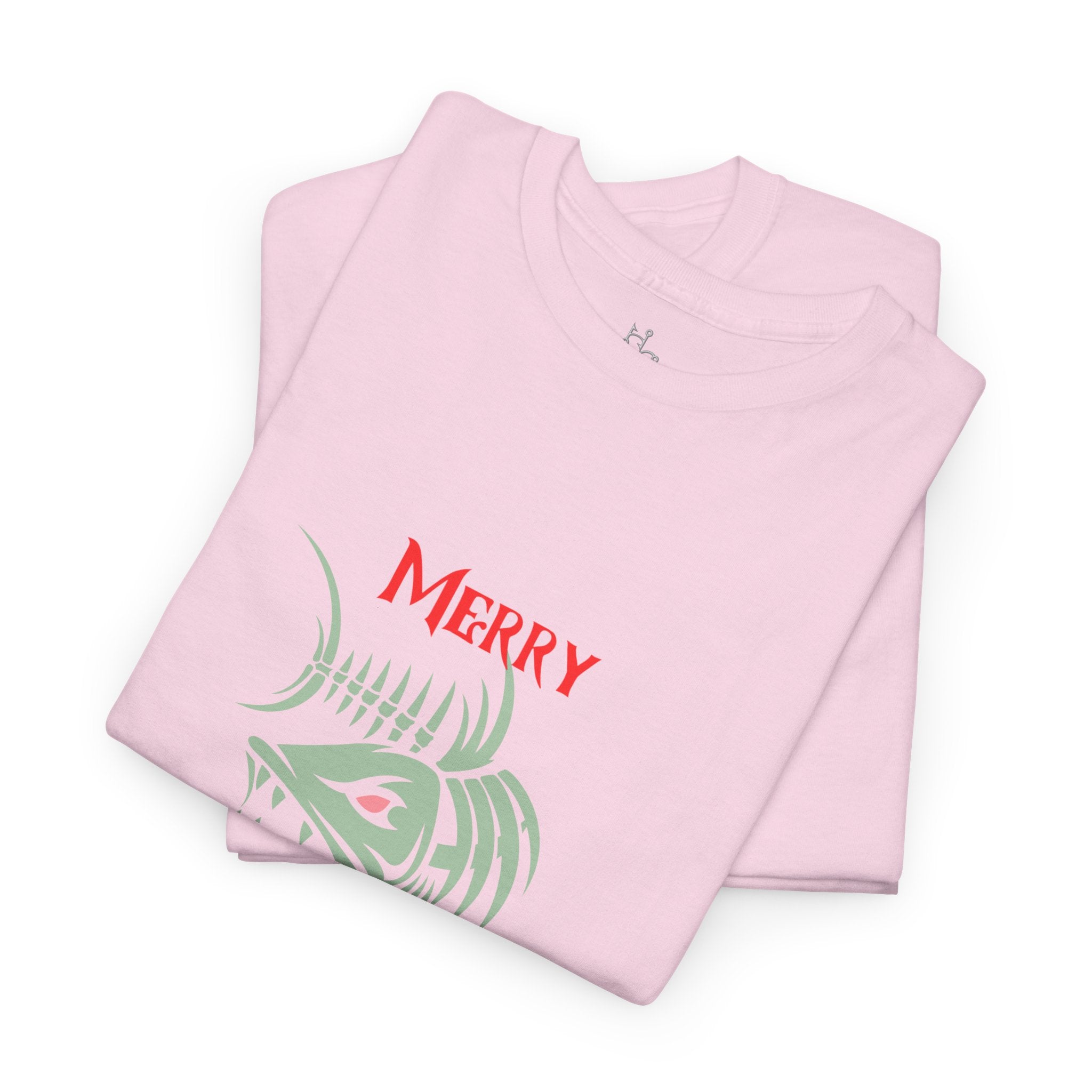Fishmas Graphic Tee — "Merry Fishmas" Christmas Fishing T-Shirt