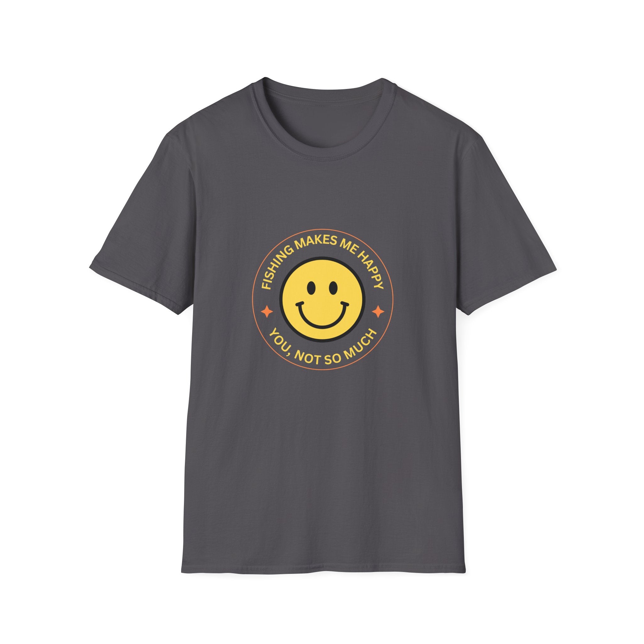 "Fishing Makes Me Happy" Unisex Softstyle T-Shirt