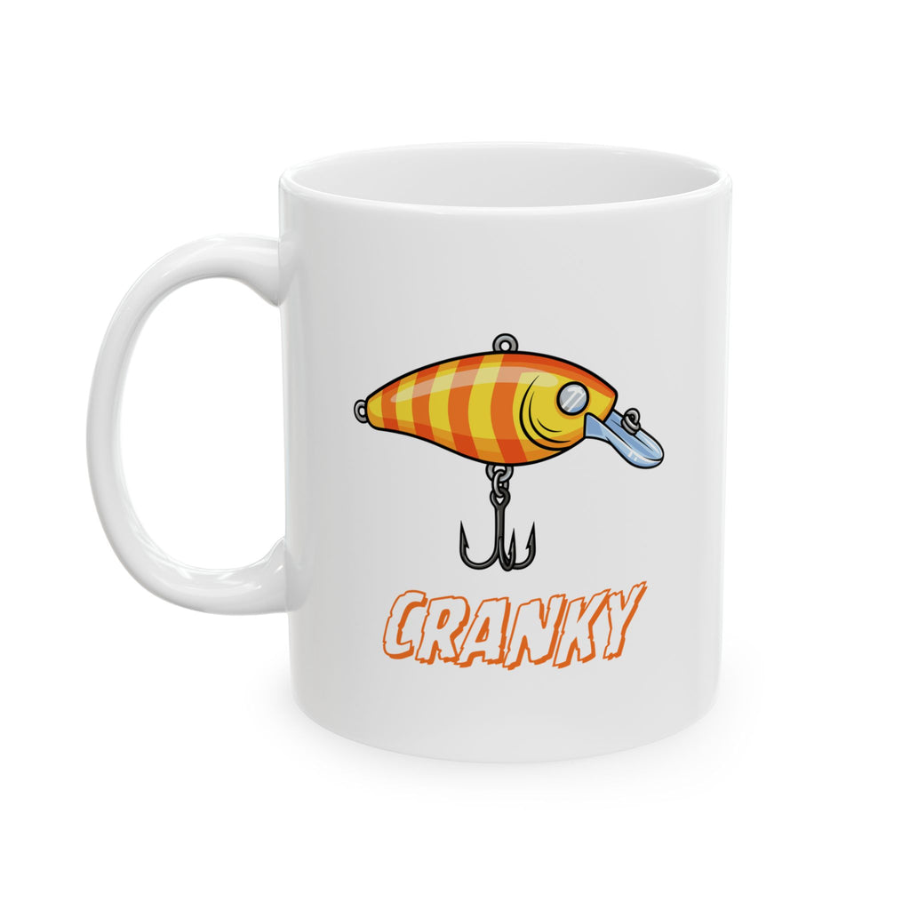 "Cranky" Fishing Themed Ceramic Mug — (11oz, 15oz)