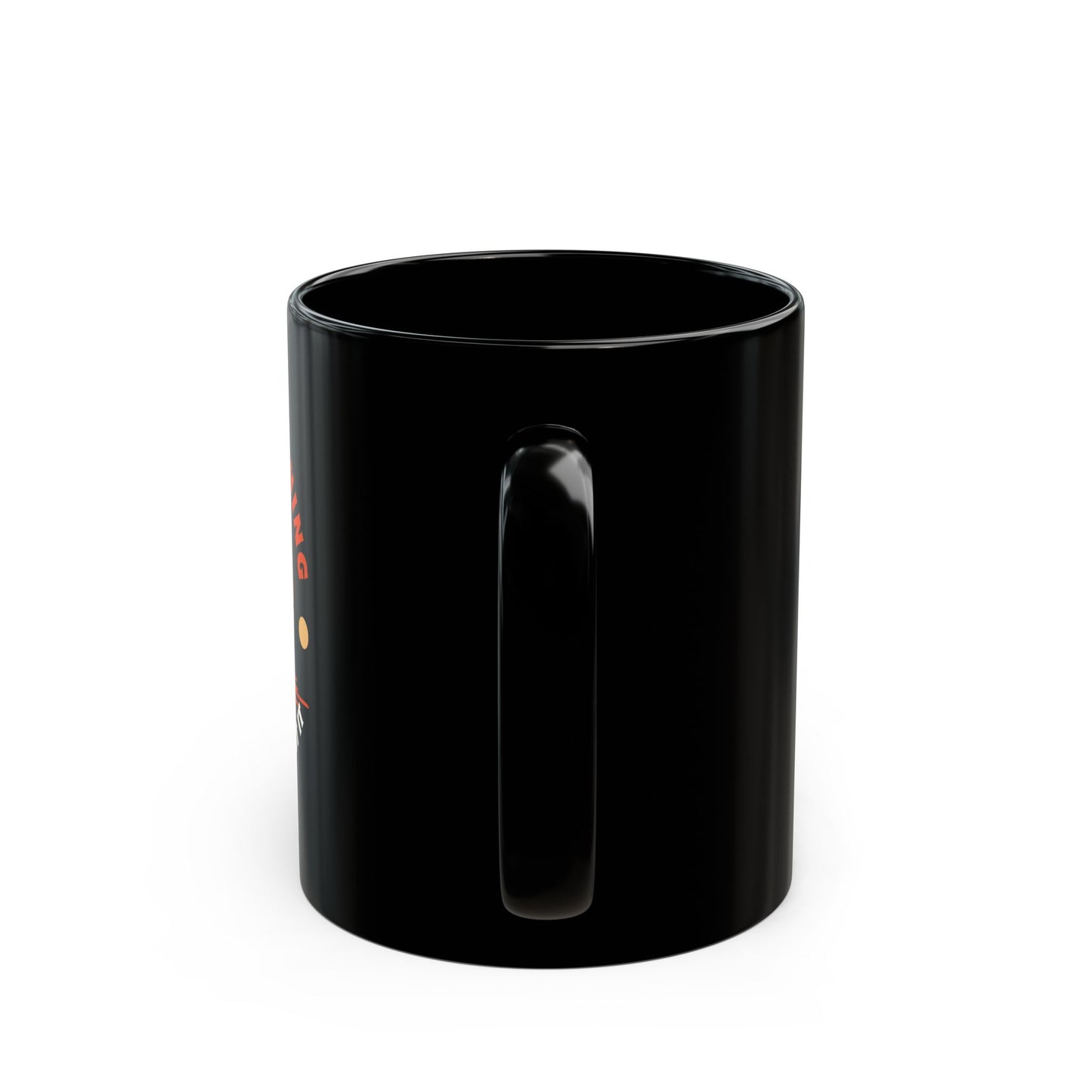 "I'm Either Fishing or Thinking About It" Black Mug - Perfect Gift for Sports Enthusiasts