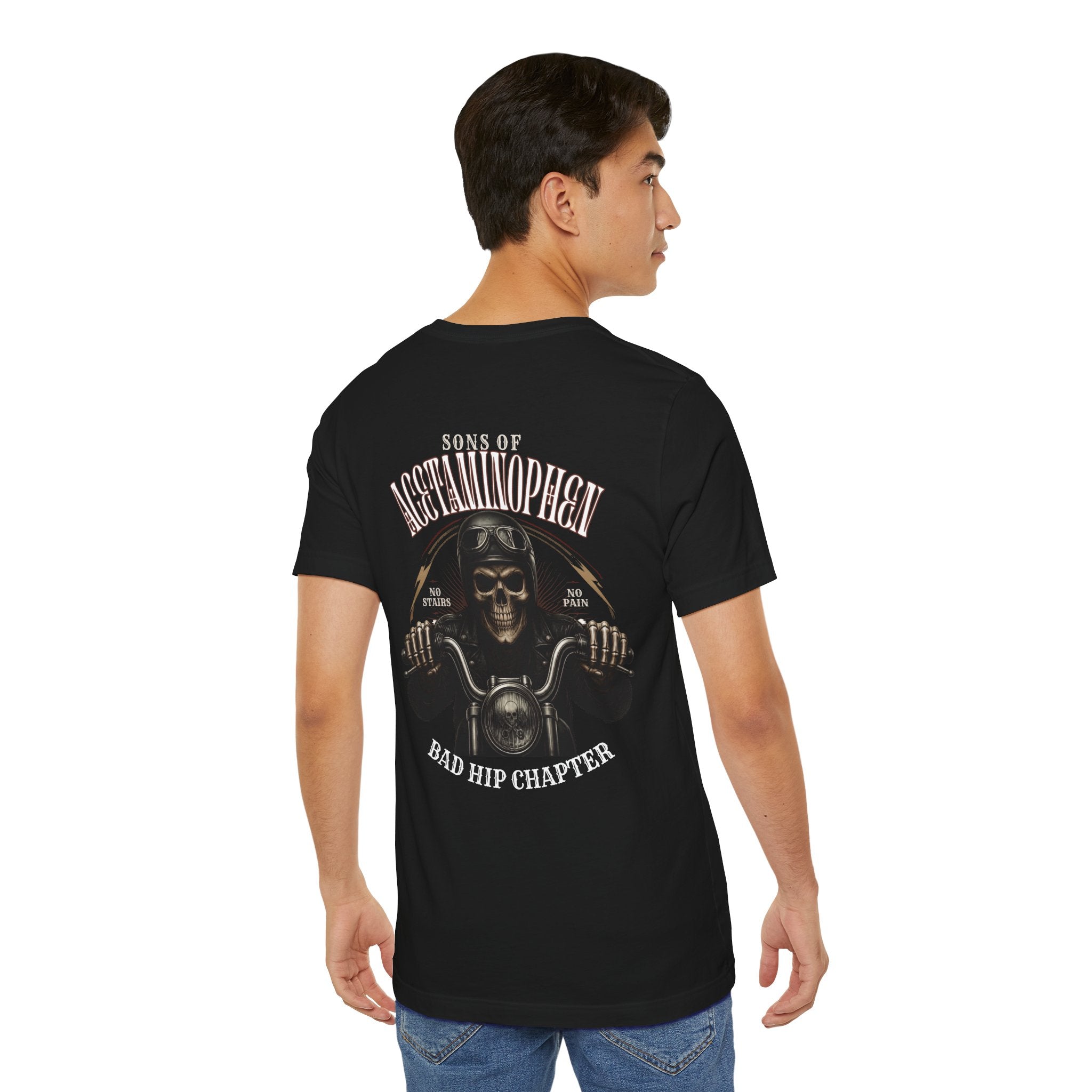 Skull Biker Tee — "Sons of Acetaminophen" Motorcycle T‑Shirt