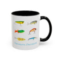 Angler's Accent Coffee Mug - "Decisions...Decisions..." Perfect for Fishing Enthusiasts