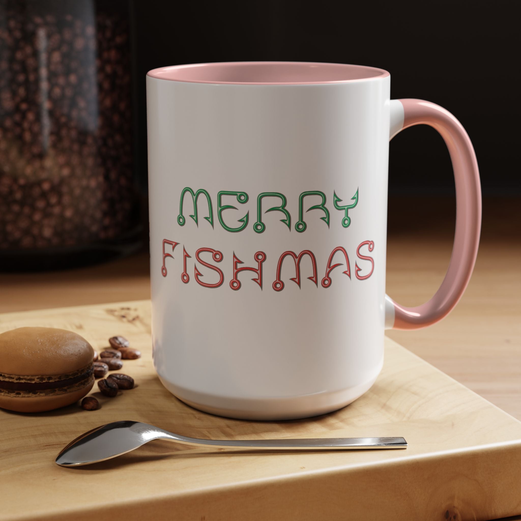 Merry Fishmas Coffee Mug — Funny Holiday Fishing Gift (11/15 oz)
