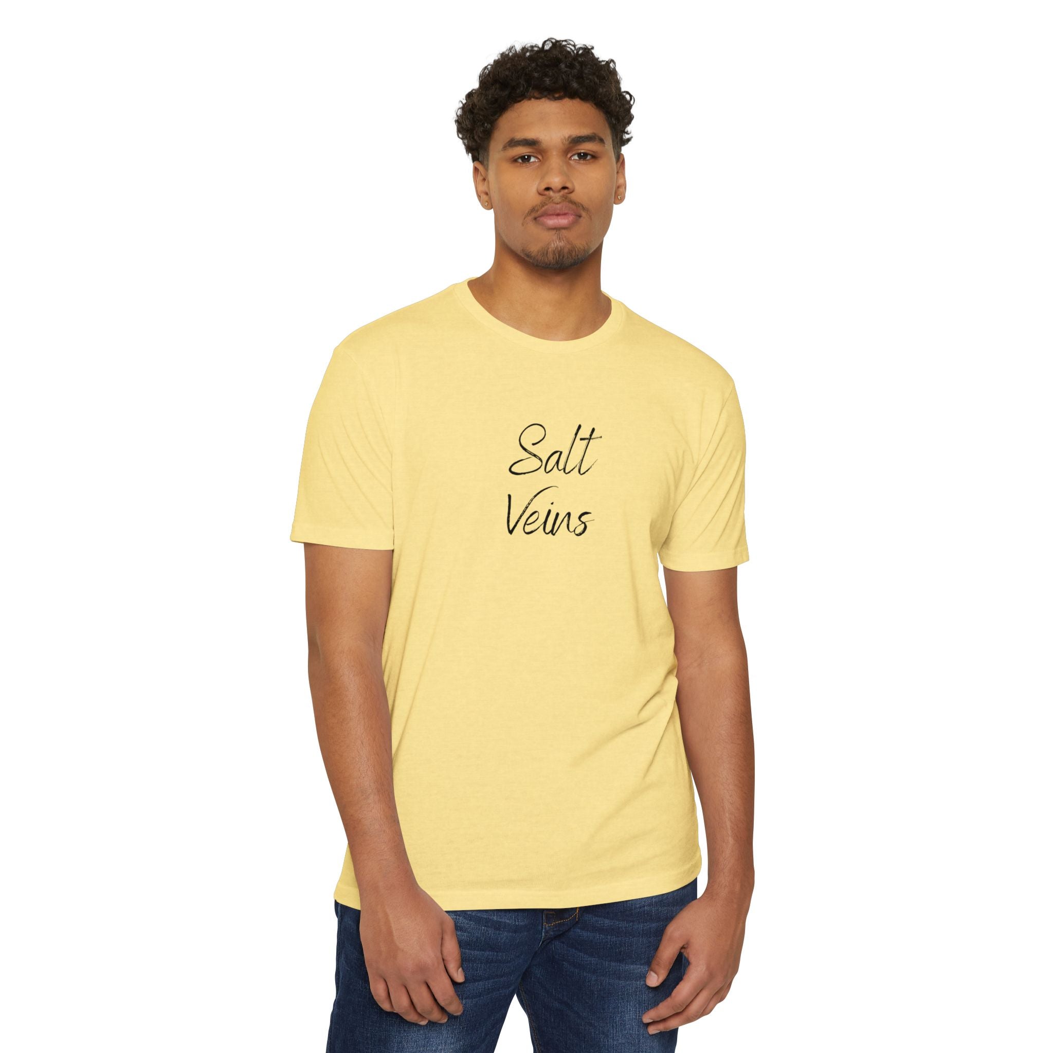 "Salt Veins" Fishing Lifestyle CVC Jersey Tee — Gift for Anglers