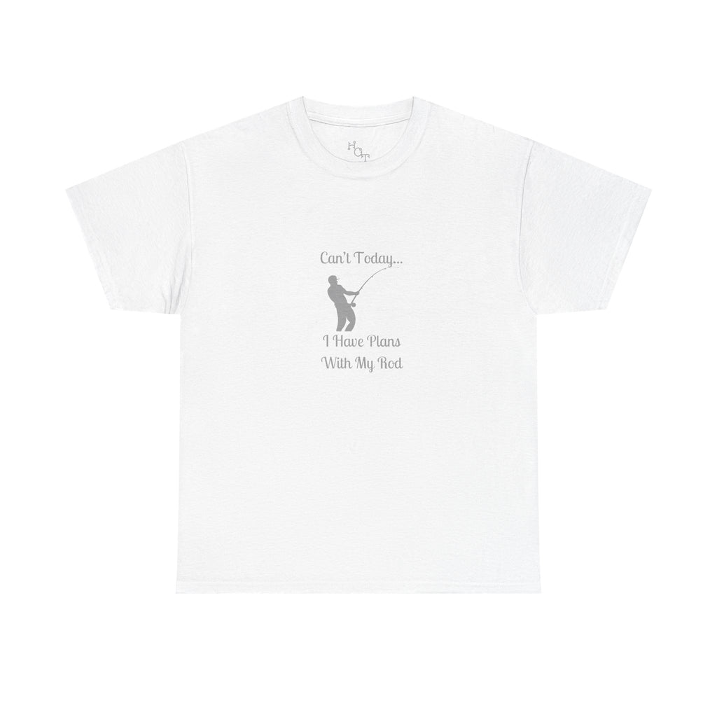 "Can't Today...I Have Plans With My Rod" Funny Fishing Softstyle Tee — Gift for Anglers