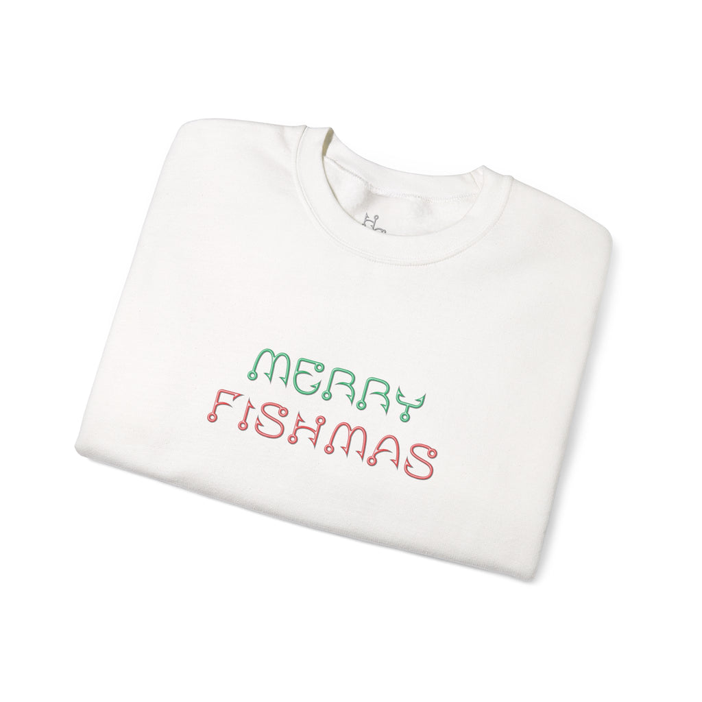 Sweatshirt — "Merry Fishmas" Pastel Holiday Crewneck