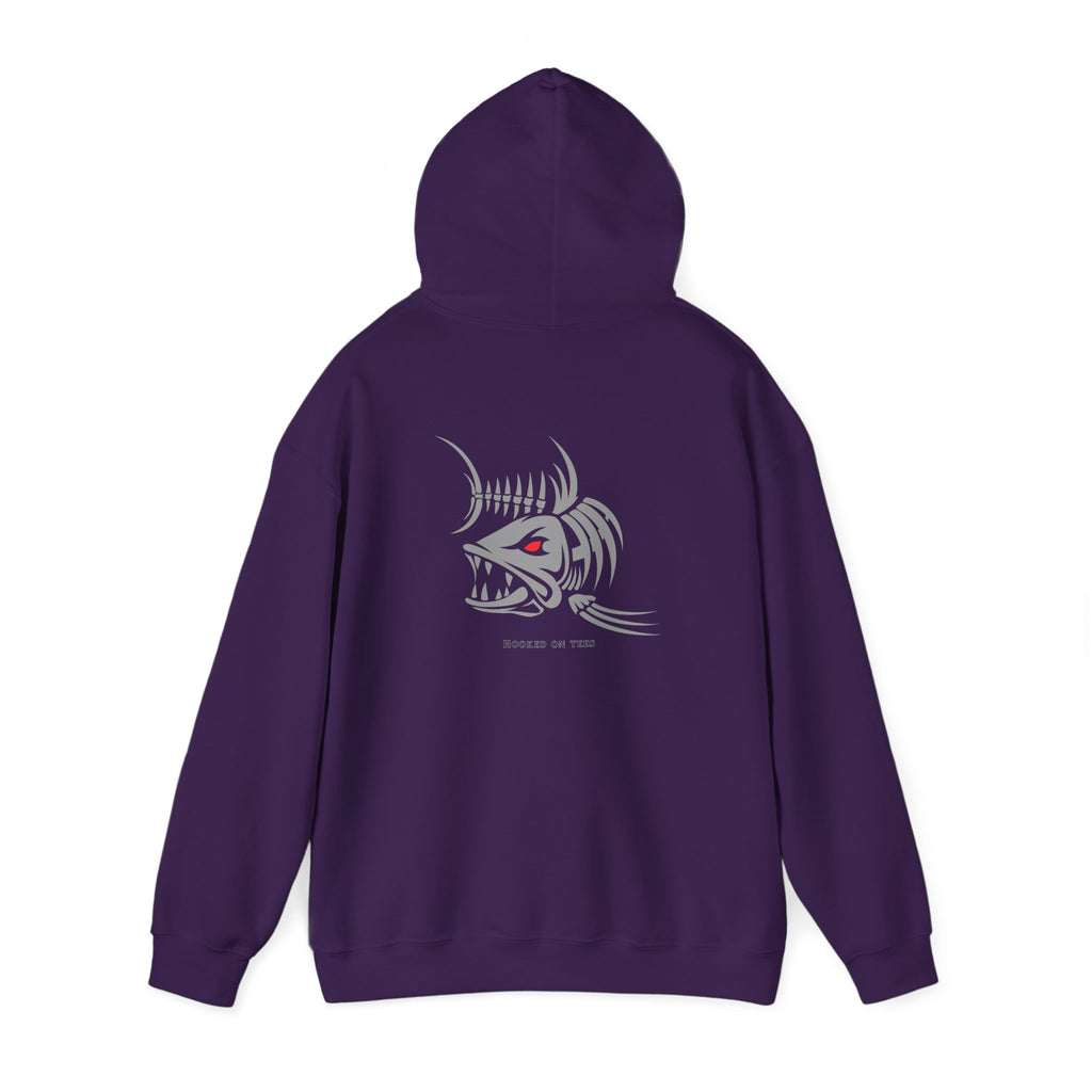 "Fishing University" Unisex Heavy Blend Hoodie - Fun Design for Fishermen