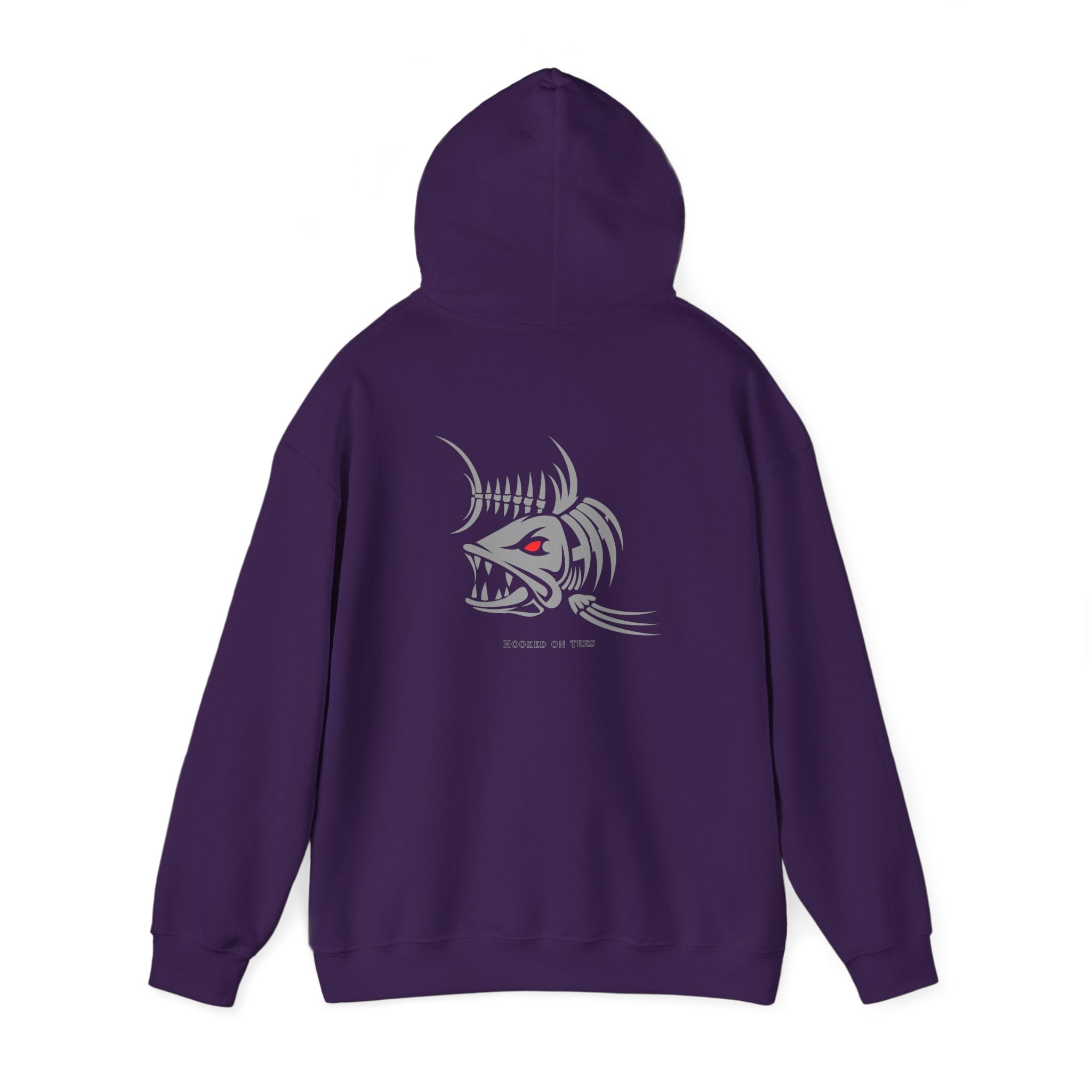 "Fishing University" Unisex Heavy Blend Hoodie - Fun Design for Fishermen