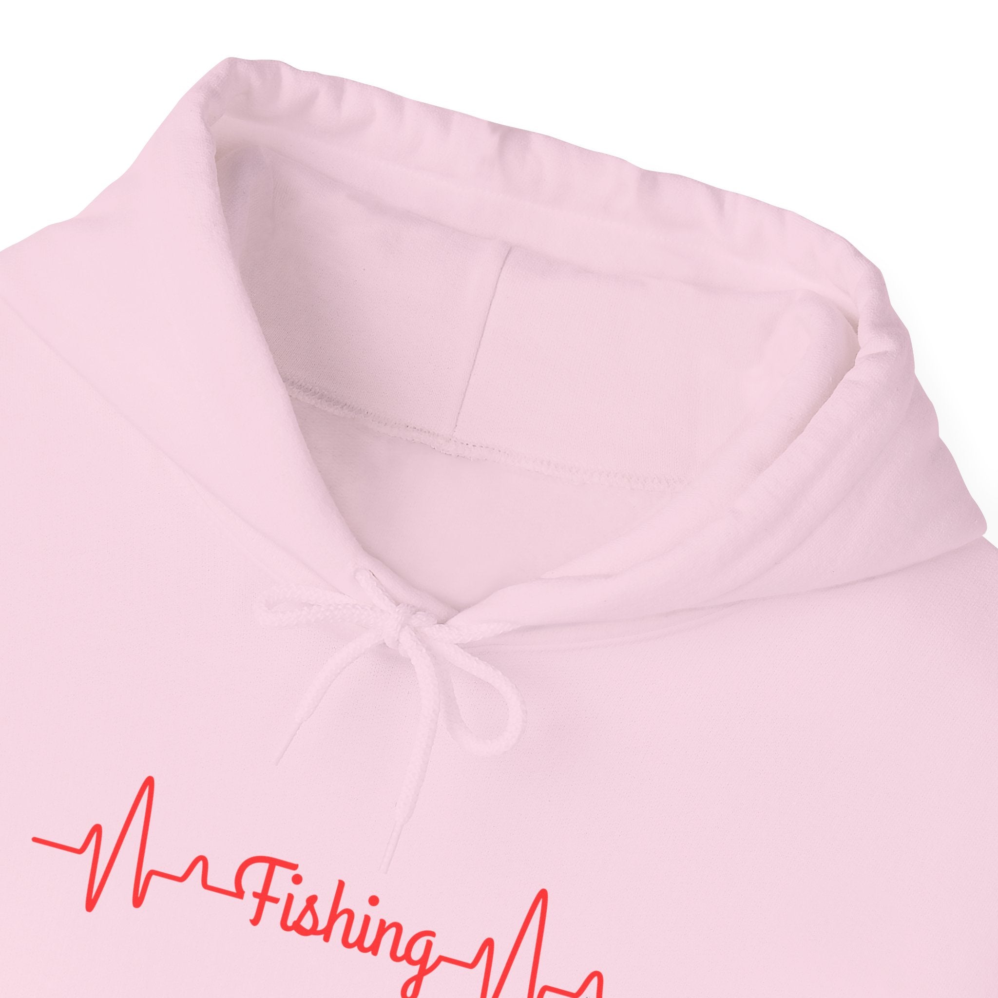 "Fishing Heartbeat" Unisex Hooded Sweatshirt