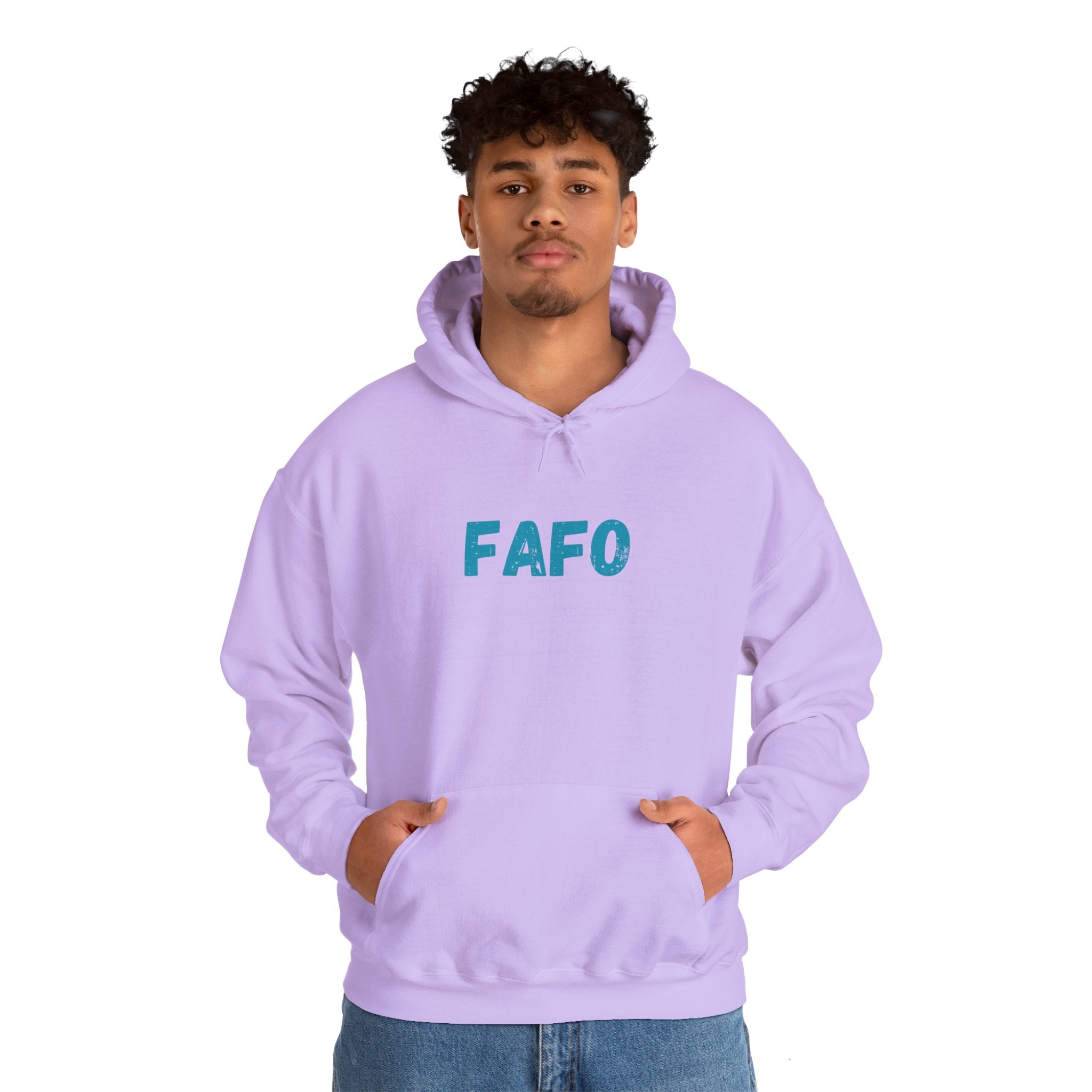 "FAFO - Fish Around and Find Out" Shark Unisex Heavy Blend™ Hooded Sweatshirt - Fun & Casual Streetwear