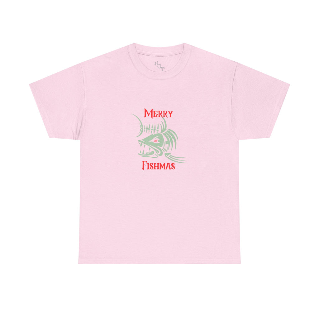 Fishmas Graphic Tee — "Merry Fishmas" Christmas Fishing T-Shirt