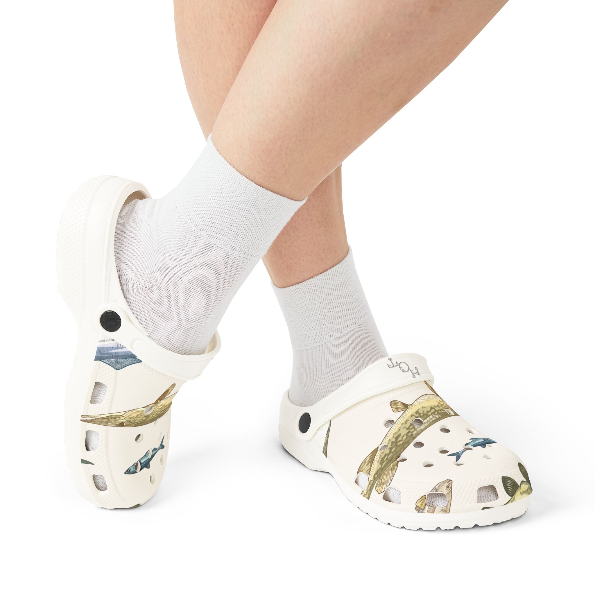 Fish Pattern Foam Clogs — Fish Themed EVA Shoes