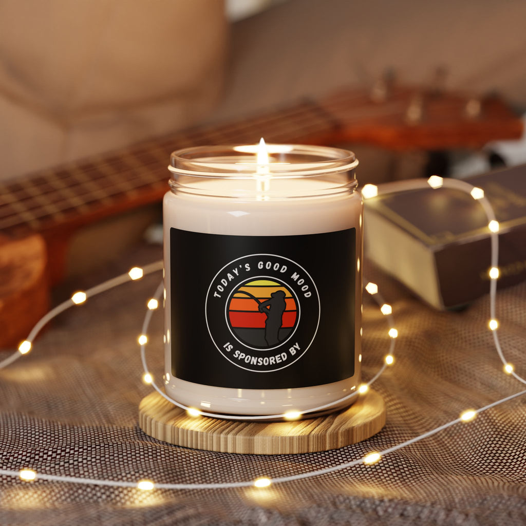 "Today's Good Mood Is Sponsored By Fishing" Scented Soy Candle, 9oz
