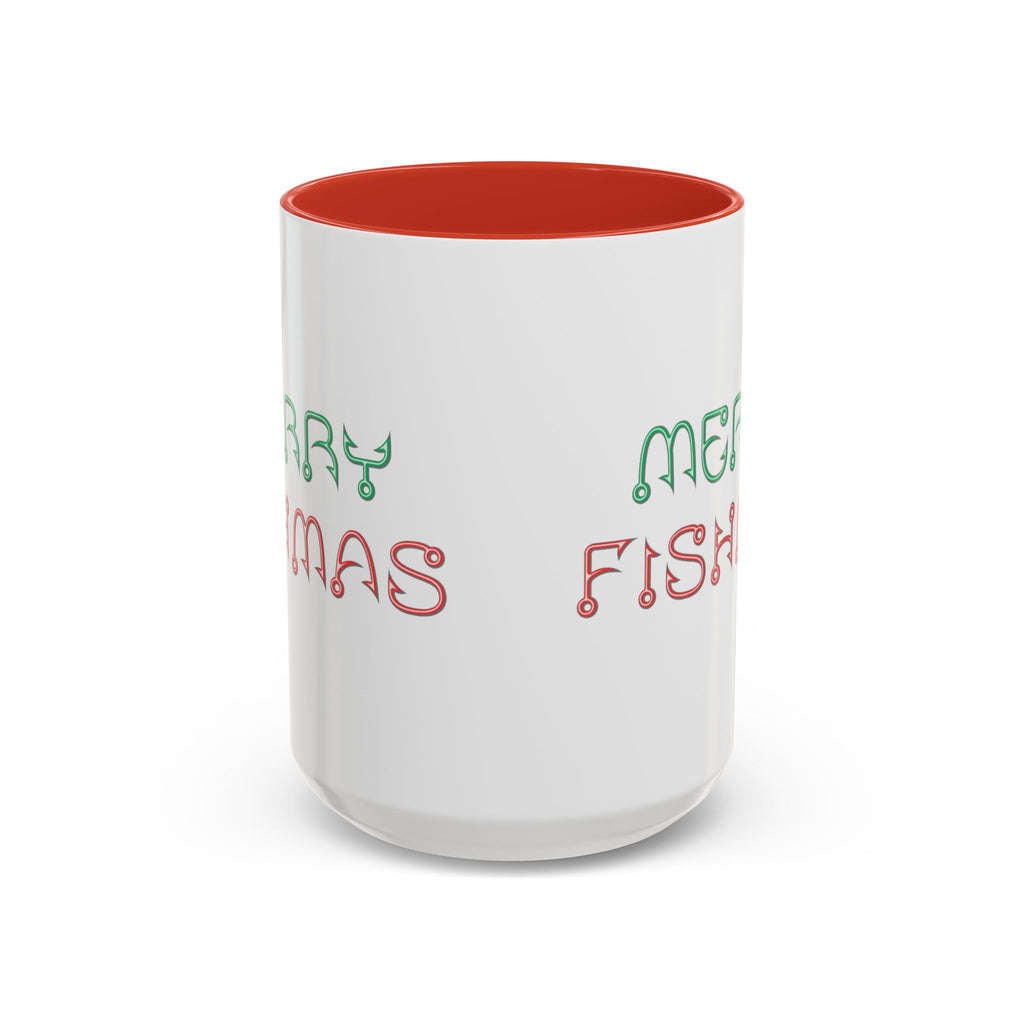 Merry Fishmas Coffee Mug — Funny Holiday Fishing Gift (11/15 oz)