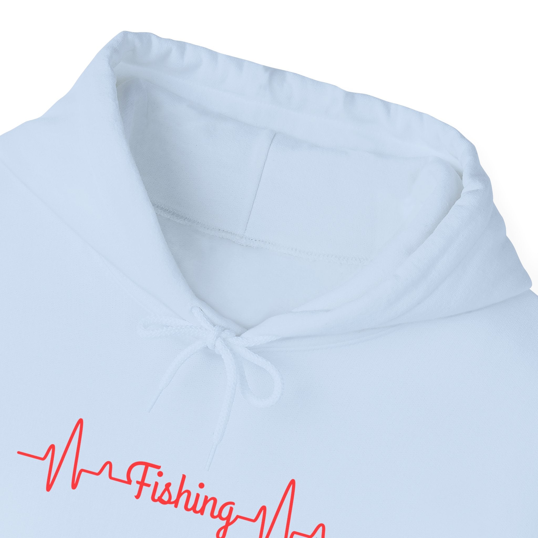 "Fishing Heartbeat" Unisex Hooded Sweatshirt