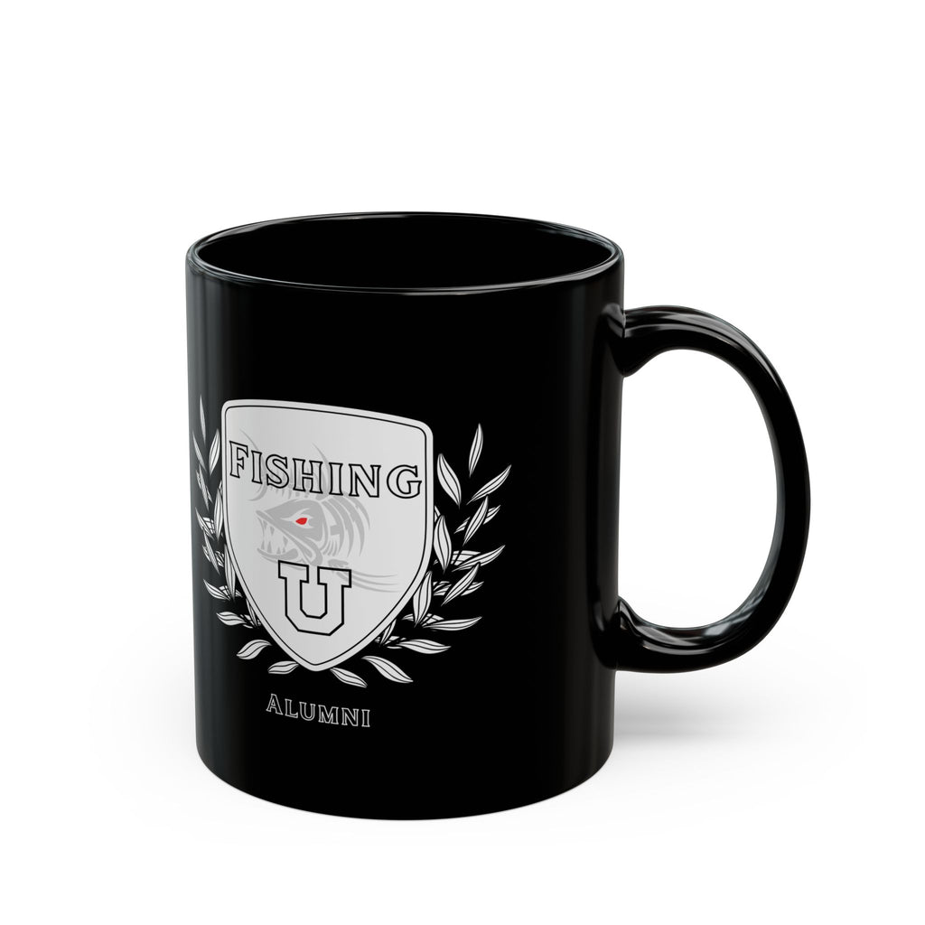 "Fishing University Alumni" Funny Fishing Ceramic Mug (11oz/15oz) — Gift for Anglers