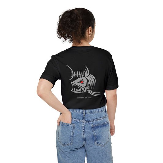 "Fishing University" Unisex Pocket T-Shirt - Unique Graphic Tee for Casual Style.