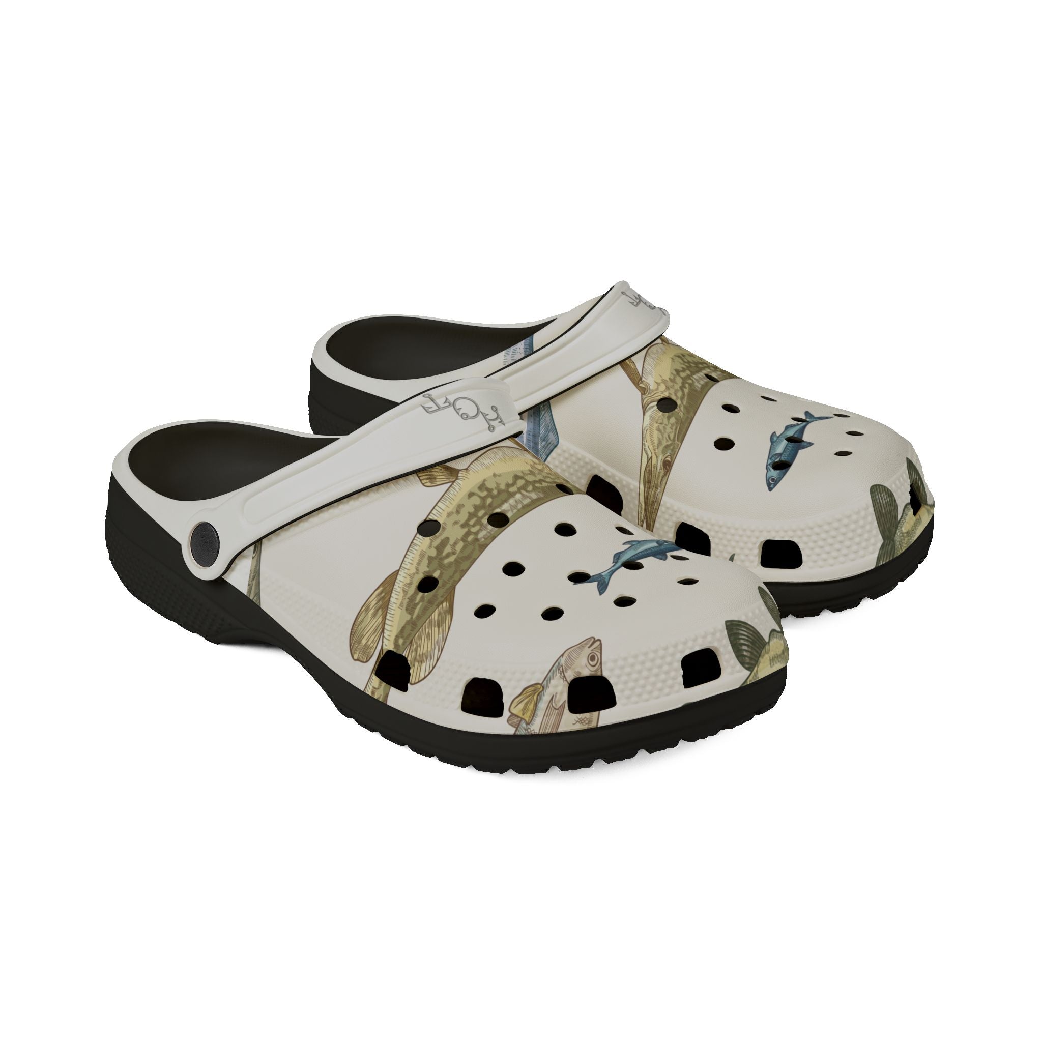 Fish Pattern Foam Clogs — Fish Themed EVA Shoes