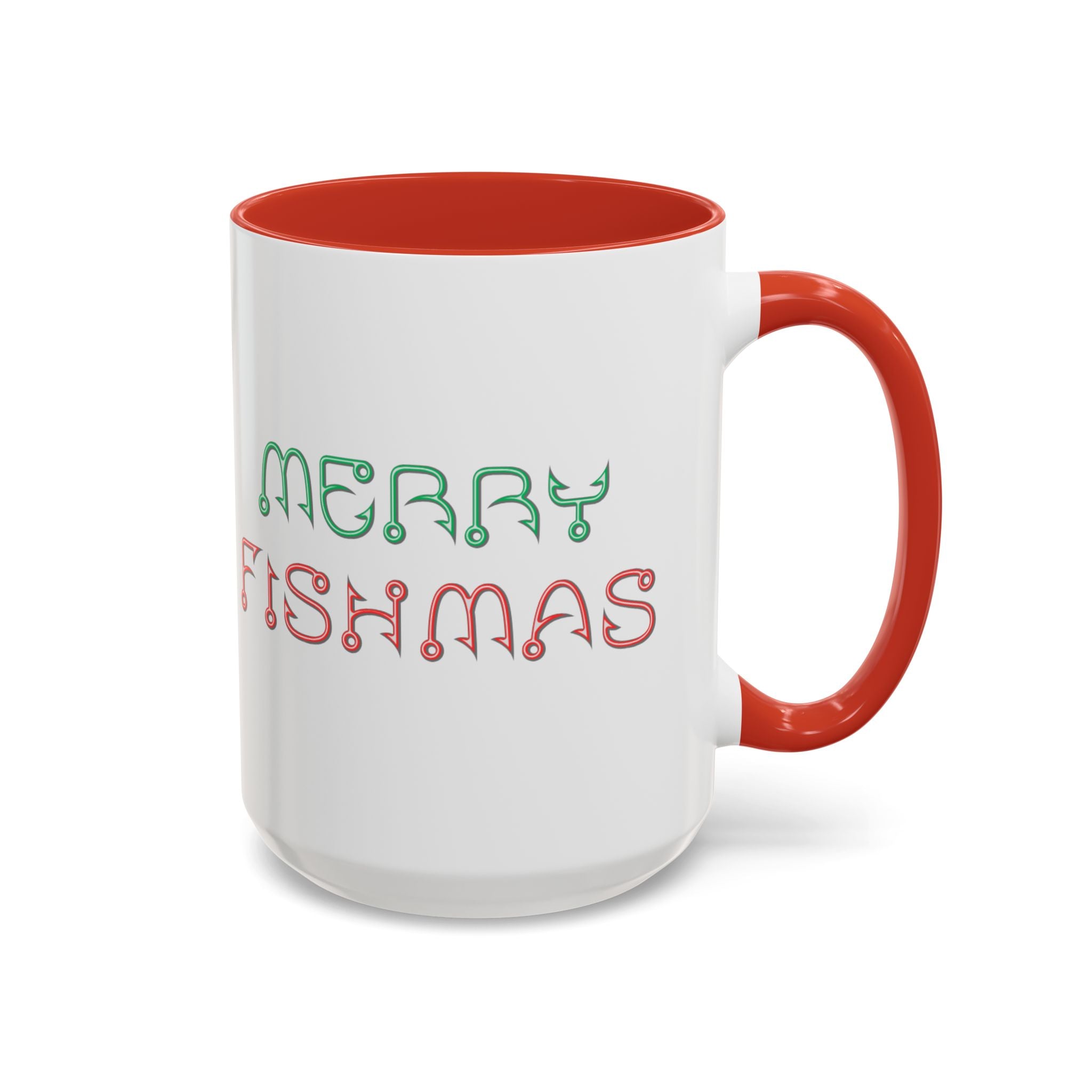 Merry Fishmas Coffee Mug — Funny Holiday Fishing Gift (11/15 oz)